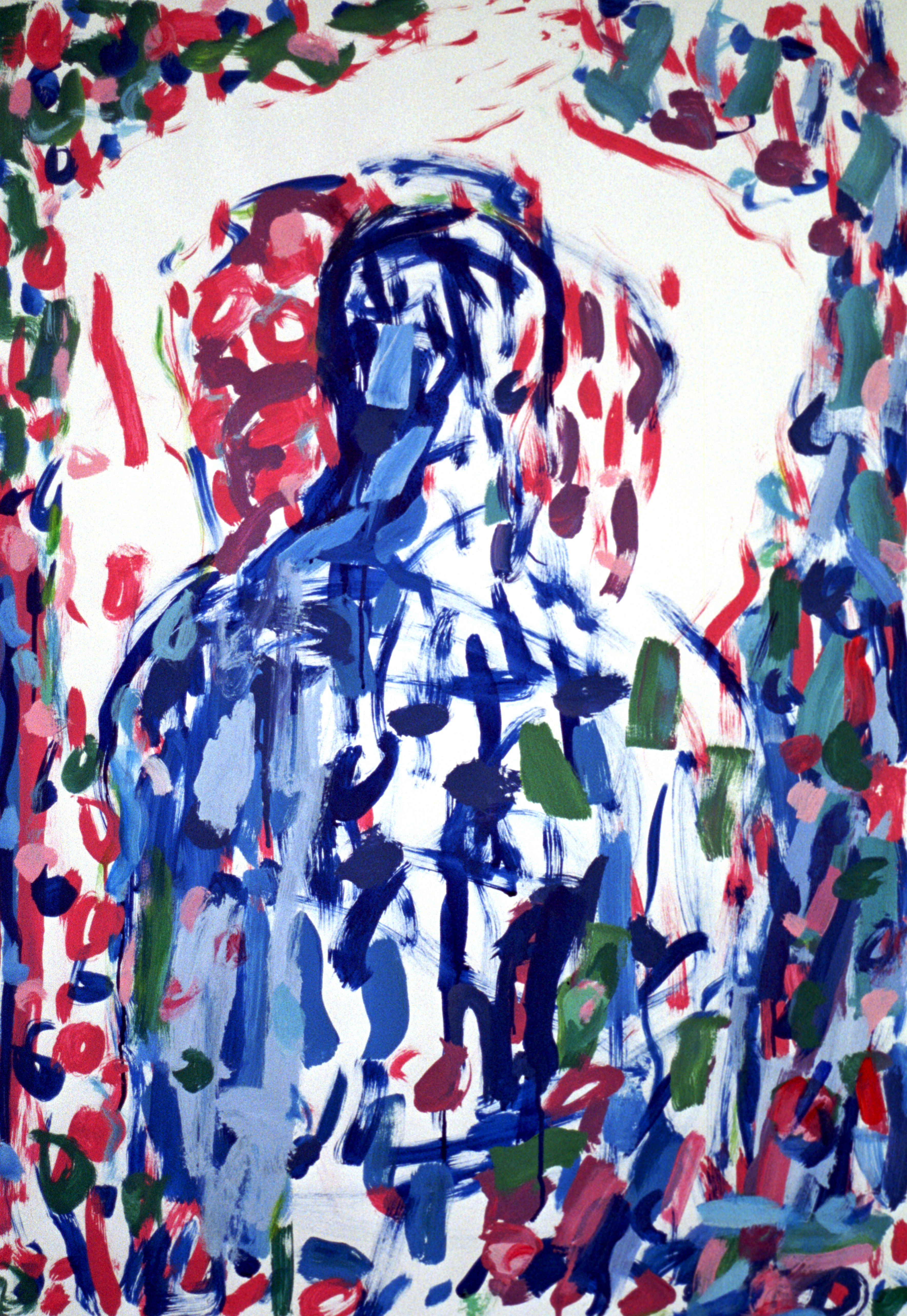 Olaf Dahlhaus- 2007, Auferstehen 1, Acryl auf Papier, 110 x 80 cm