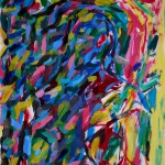 Olaf Dahlhaus- 2007, Auferstehen, Acryl auf Papier, 110 x 80 cm