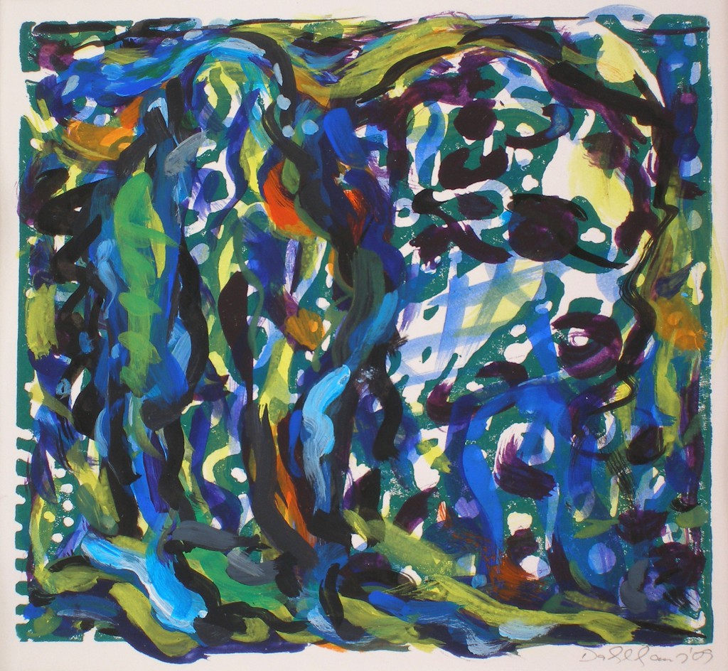 Olaf Dahlhaus- 2009, Menschensohn, Mischtechnik, 30 x 30 cm
