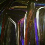 Olaf Dahlhaus- 1987, Gerüst, Acryl auf Nessel, 175 x 155 cm