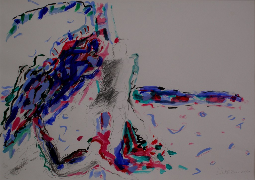 Olaf Dahlhaus- 1988, Traumfiguren, Mischtechnik, 70 x 50 cm