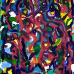 Olaf Dahlhaus- 2007, Ohne Titel, Mischtechnik, 140 x 90 cm