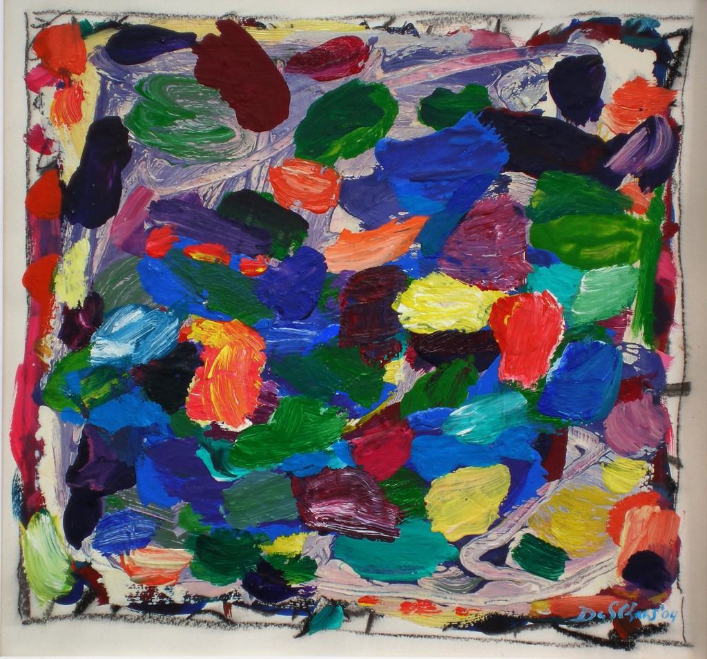Olaf Dahlhaus- 2004, Ohne Titel, Acryl auf Papier, 52 x 52 cm