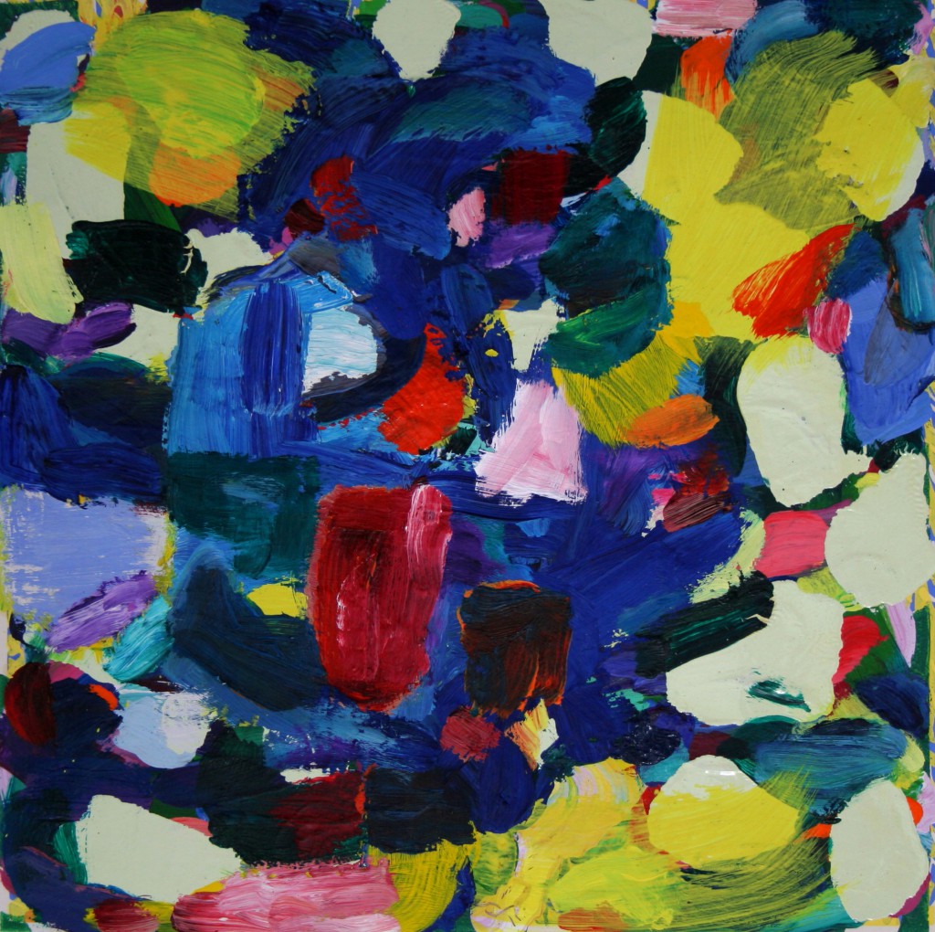 Olaf Dahlhaus- 2014, Ohne Titel, Acryl auf Papier, 52 x 52 cm
