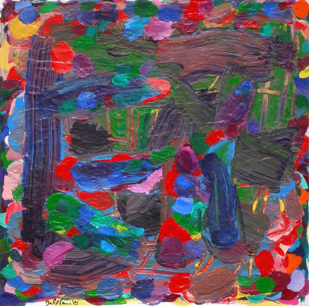 Olaf Dahlhaus- 2006, Ohne Titel, Acryl auf Papier, 52 x 52 cm
