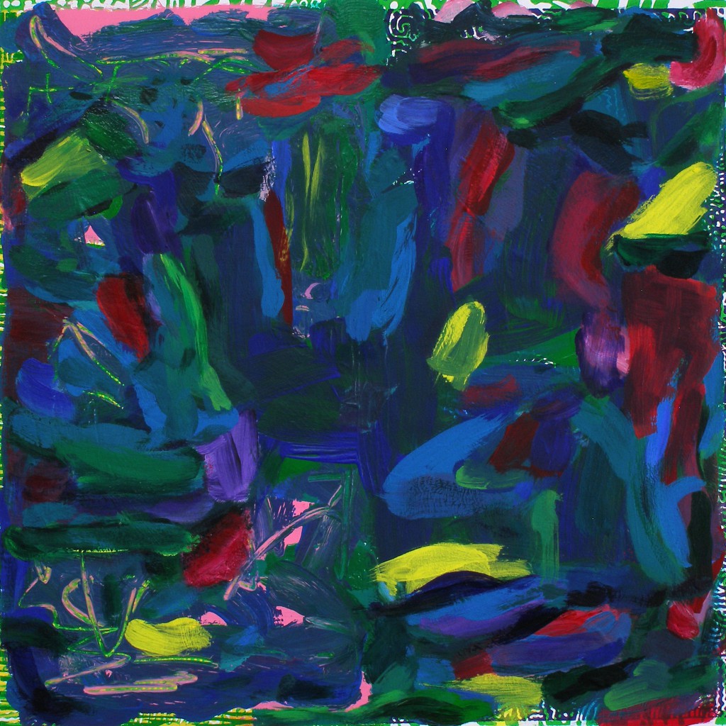 Olaf Dahlhaus- 2013, Ohne Titel, Acryl auf Papier, 66 x 66 cm