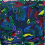 Olaf Dahlhaus- 2013, Ohne Titel, Acryl auf Papier, 66 x 66 cm