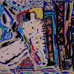 Olaf Dahlhaus, 2005, Körperzeiten, Mischtechnik auf Papier, 60 x 40 cm