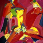 Olaf Dahlhaus- 1985, Ohne Titel, Acryl auf Papier, 115 x 140 cm