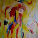 Olaf Dahlhaus- 1985, Paar, Acryl auf Nessel, 175 x 145 cm
