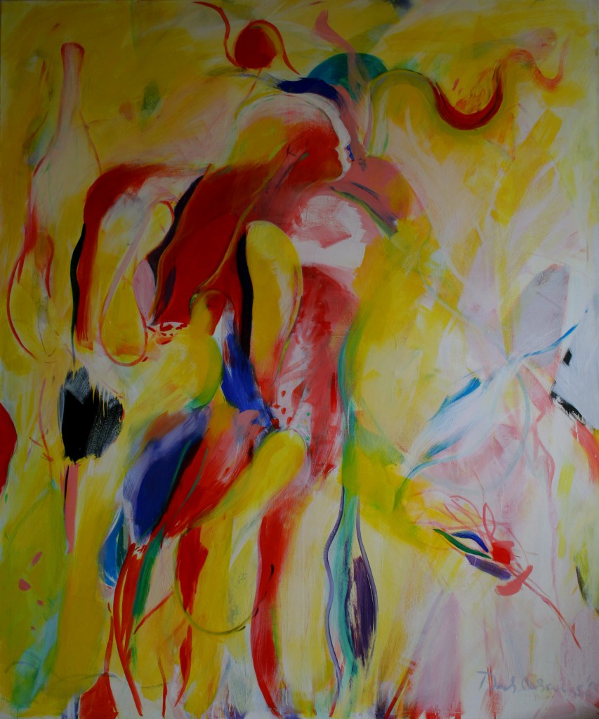 Olaf Dahlhaus- 1985, Paar, Acryl auf Nessel, 175 x 145 cm
